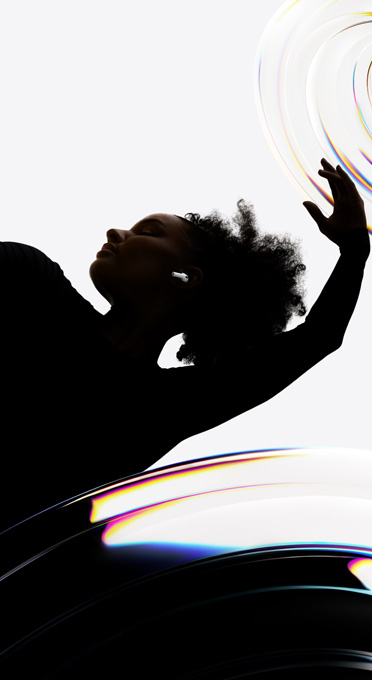 Services Pro 3 inserted in the ear of a dancer as they enjoy a hands-free listening experience