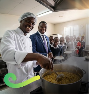 LipaGas Energy solutions for Schools and Institutions showing modern cooking facilities.